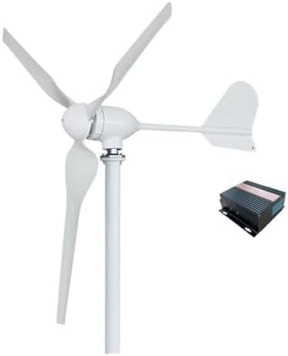 3000W Wind Turbine Generator Kit - Low Noise Horizontal 12V/24V/48V for Hybrid Solar Wind System - Industrial Energy with LCD Hybrid Control