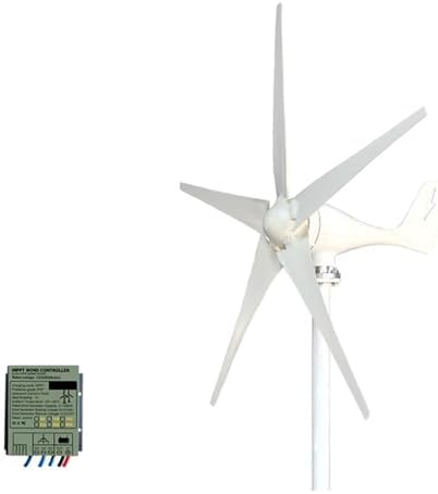 3000W Horizontal Wind Turbine Generator Kit - Low Noise 12V/24V/48V Hybrid Solar Wind System with Controller - Efficient Industrial Energy Solution (Model 2, 12V, 3000W)
