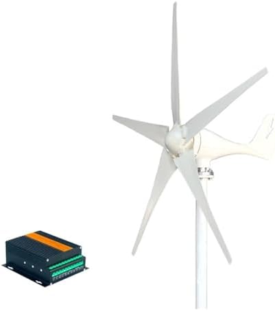 3000W Horizontal Wind Turbine Generator Kit - Low Noise 12V/24V/48V Hybrid Solar Wind System with Controller - Efficient Industrial Energy Solution (Model 2, 12V_3000W)