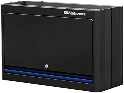 Montezuma Garage Tool Storage System - 3Piece Combo Workbench with Locking Cabinet & Stainless Steel Worktop - BW-A