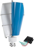 3000W-6000W Silent Vertical Axis Wind Turbine Kit, 12V/24V/48V Dual Blade Spiral Wind Generator with Controller for Efficient Wind & Solar Power Generation