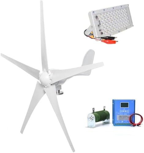 3000W Wind Turbine Generator 12V/24V/48V with MPPT Controller - Solar Complementary Power Supply Kit for Home Projects & Street Lighting (48V)