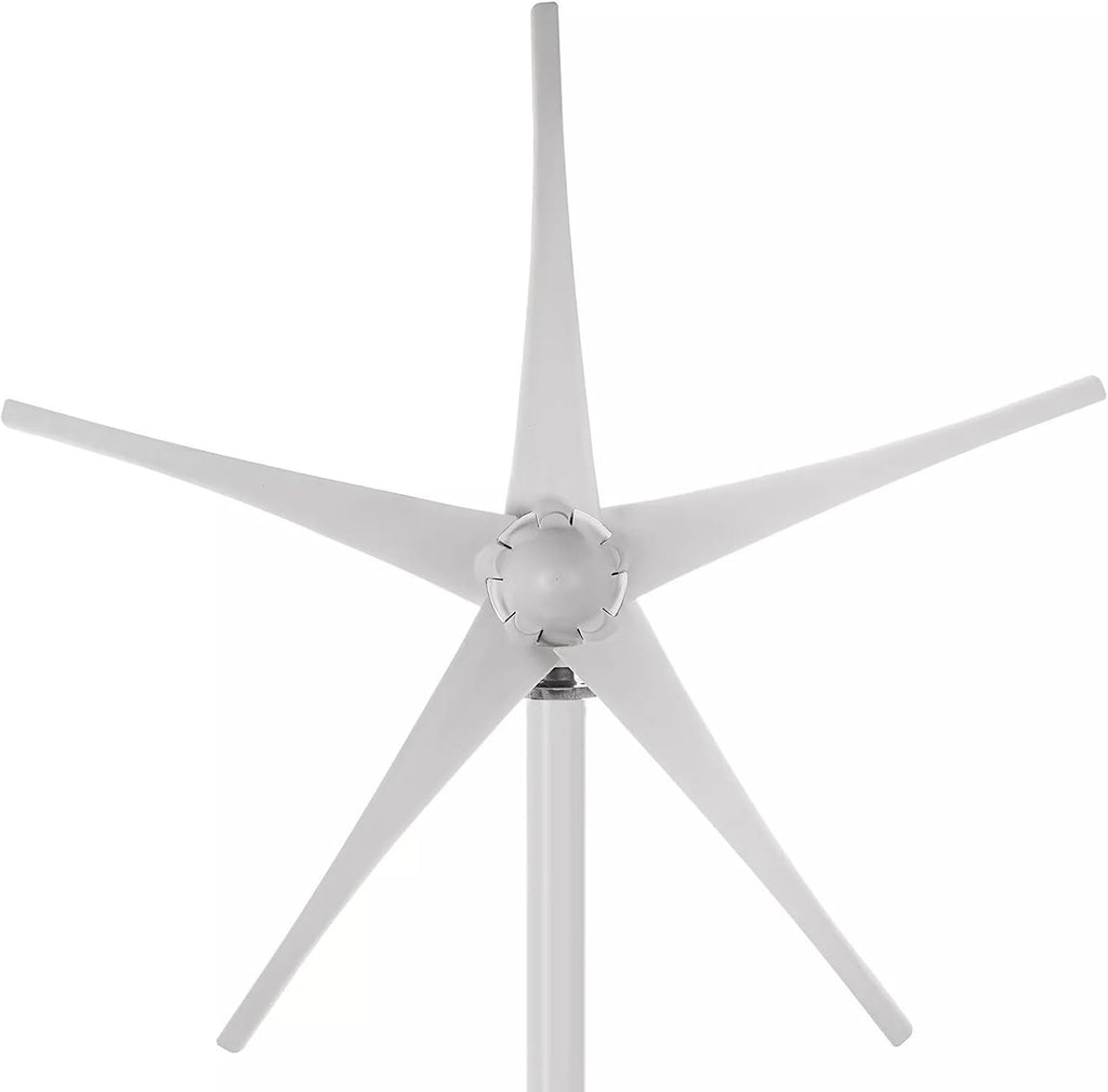 3000W Wind Turbine Generator Kit 12V/24V/48V 5-Blade Wind Generator With MPPT Controller And 200W Solar Panel For Home Use Street Lighting Off-Grid Renewable Energy(12V)