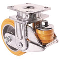 CasterHQ - 8' x 2' Spring Loaded Swivel Caster - HD Polyurethane on Aluminum Wheel - 2,000 lbs Capacity