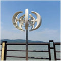 24V 48V Vertical Wind Turbine Generator Kit, 3000W Low Noise Efficient Renewable Energy System for Home & Industry, Includes Controller & 12V Solar Cell Support