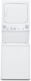 GE GUD24GSSMWW Unitized Spacemaker 2.3 Washer with Stainless Steel Basket and 4.4 Cu. Ft. Capacity Gas Dryer, White