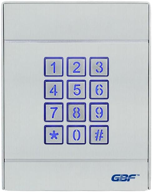 GBF SentryLink Smart Full IP Video Door Station/Smart Video Intercom System for 2-8 Unit Apartment (PL963PM6U-POE & AC401)