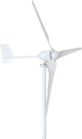 ROROLL Micro Wind Turbine, Low Speed Start Wind Turbine Generator 3000W 12V 24V 48V Free Alternative Energy Windmill 3 Blades High Wind Energy Utilization (Color : White, Size : 12V)