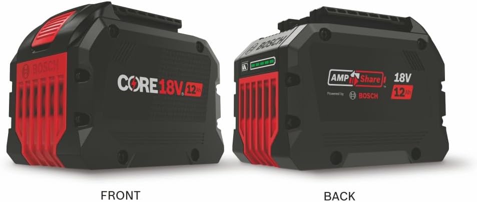 Bosch GXS18V-18N27 18V Starter Kit with (2) CORE18V® 12 Ah High Power Batteries and (1) 18V 16 Amp Battery Turbo Charger