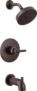 Delta Faucet Trinsic 14 Series Single-Function Tub and Shower Trim Kit with Single-Spray H2Okinetic Shower Head, Venetian Bronze T14459-RB (Valve Not Included)