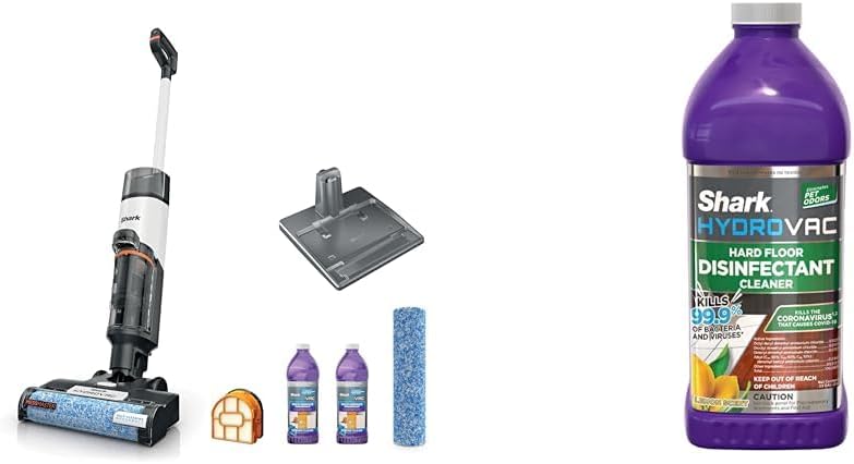 Shark AW261 HydroVac MessMaster, 3-in-1 Self-Cleaning System HydroVac 67oz Household Disinfectant Cleaner