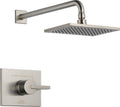 Delta Faucet Vero 14 Series Single-Function Shower Trim Kit with Single-Spray Touch-Clean Rain Shower Head, Stainless T14253-SS (Valve Not Included)