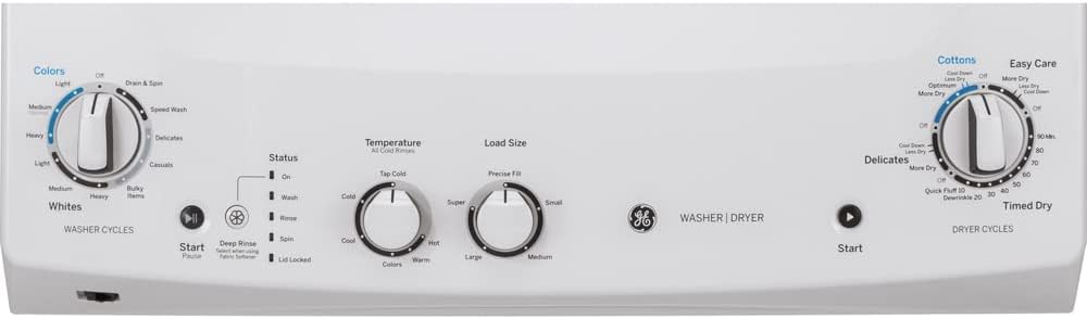GE 27' Unitized Washer-Elec Dryer White
