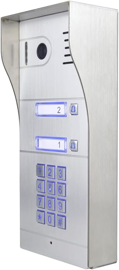 GBF Smart Full IP Video Door Station/Smart Video Intercom System for 2 Unit Apartment (GBF-PL963PM2U-POE)- 1080P Camera, Built in POE, Control Two Locks remotely