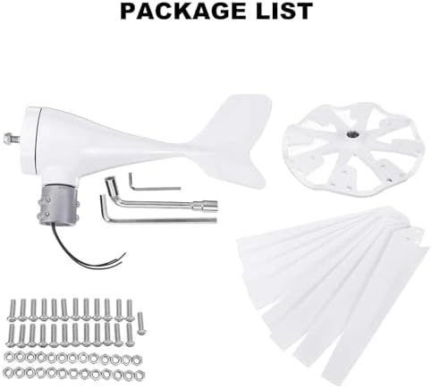 3000W Wind Turbine Generator - Compact Home Windmill, 12V Hybrid Solar Power Kit for Renewable Energy Solutions, Efficient Wind Energy System