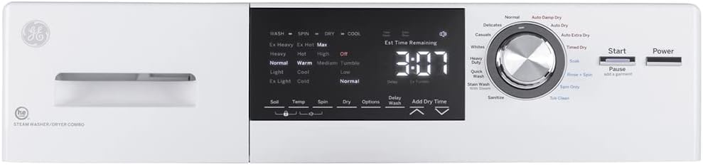 GE GFQ14ESSNWW 24 inch 2.4 cu. ft. Capacity Front Load Washer/Condenser Dryer Combo