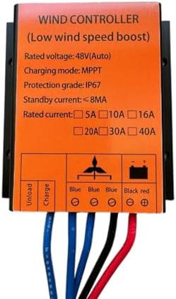 3000W-4800W Waterproof Wind Turbine Controller for 12V/24V/48V Systems, Solar Panels Hybrid PWM Charge Regulator, Efficient Power Management for Renewable Energy Solutions