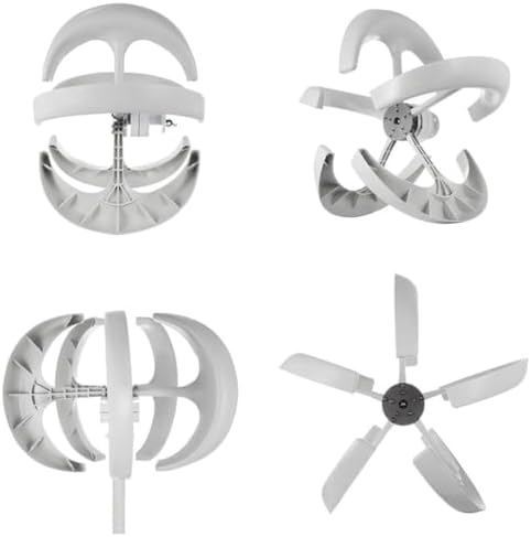 Vertical Wind Turbine Generator 3000W/4000W/5000W - 5-Blade 12V/24V/48V High-Efficiency Windmill Energy System with Controller for Renewable Power Generation