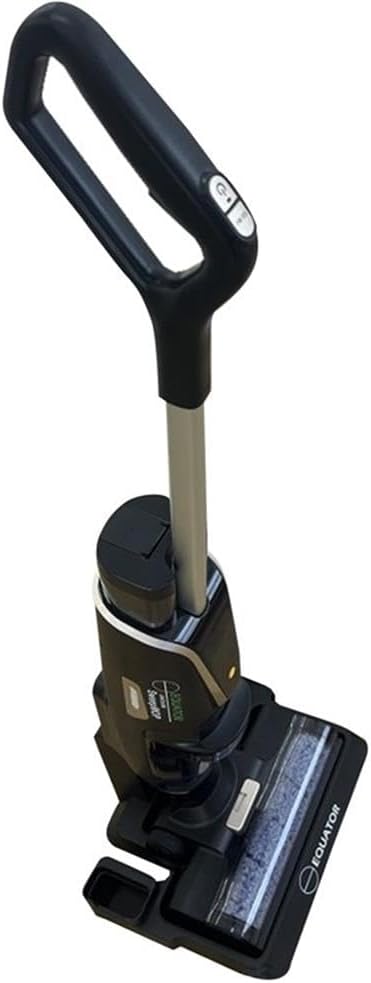 Equator Smart 3-in-1 Vacuum, Sweeper, Mop for Floor + Carpet, Self-Cleaning, Voice Prompt, 8 lbs (Black)