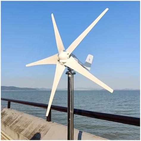 3000W Horizontal Wind Turbine Generator Kit with Controller - Low Noise 12V/24V/48V Hybrid Solar-Wind Energy System for Industrial Applications, Model 2, Efficient Renewable Energy Solution