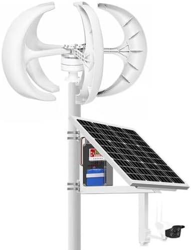 Vertical Wind Turbine Generator 3000W/4000W/5000W - 5-Blade 12V/24V/48V High-Efficiency Windmill Energy System with Controller for Renewable Power Generation
