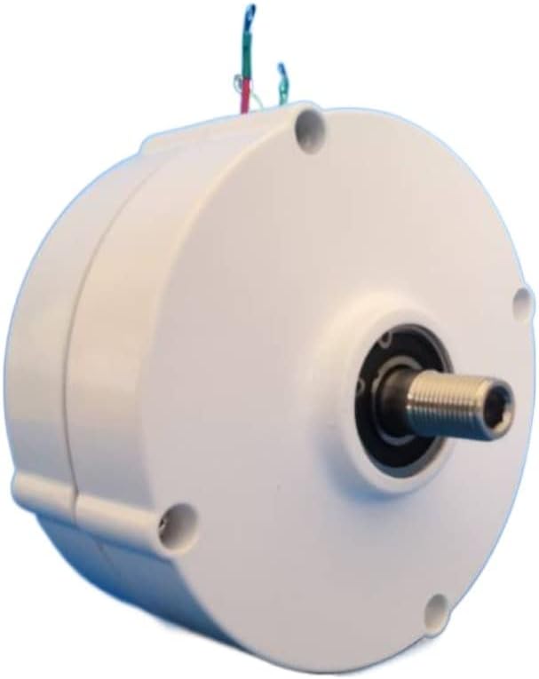 Wind Turbine Generator Kit, Wind Turbine Generator 1000W 2000W 3000W 12V 24V 48V 3 Phase Gearless Permanent Magnet AC Alternators For Wind Water Turbine for Hybrid Solar Wind System(With Base,12V_1600