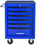 LuckyNote Rolling Metal Tool Chest with 6 Drawers, 20' 6-Drawer Tool Chest Cabinet with Ball Bearing Drawer Slides, Steel Tool Storage Box Organizer -Black&Blue