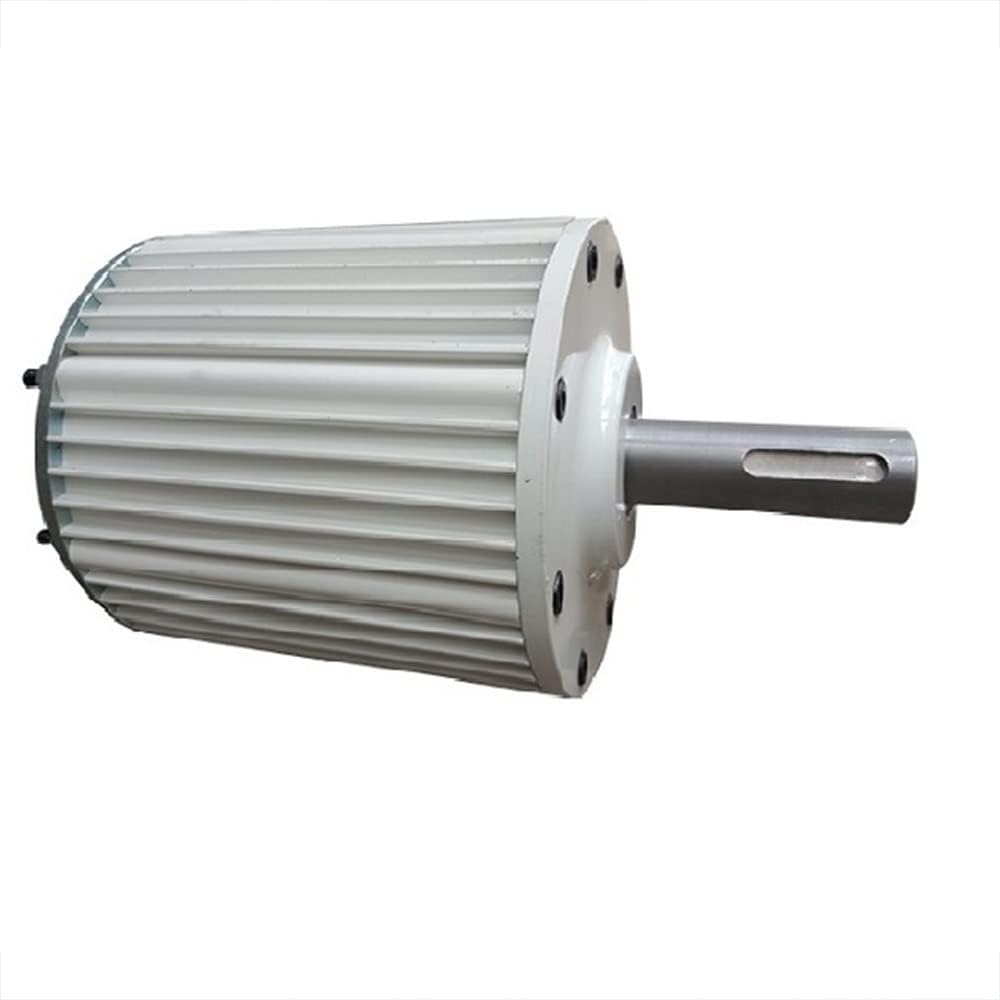 Wind Turbines, 1000W 2000W 3000W 4000W 5000W 10KW 3 Phase Gearless Permanent Magnet Generator 48V AC Alternator Wind Water Turbine,for Hybrid Solar Wind System(Without Base,24V_10KW 300RPM)