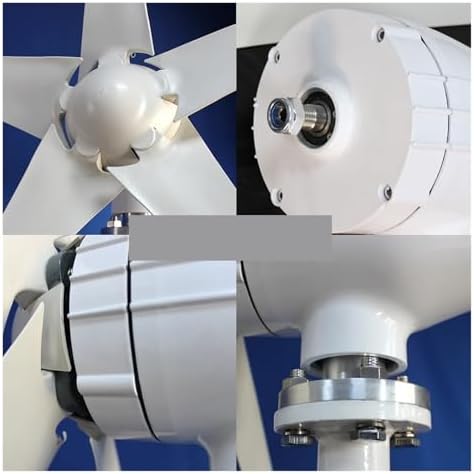 3000W Horizontal Wind Turbine Generator Kit - Low Noise 12V/24V/48V Hybrid Solar-Wind Energy System for Industrial Applications - Model 2, Eco-Friendly Power Solution