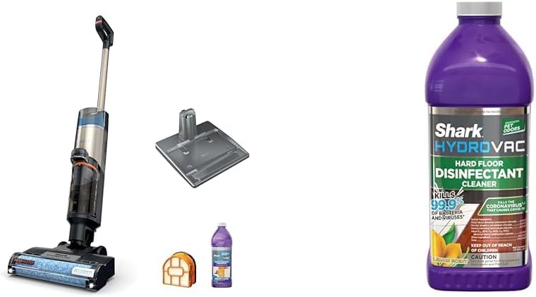 Shark WD261 HydroVac MessMaster Wet Dry Vacuum Cleaner, Cordless, 3-in-1 Vacuum Mop All in One & Self-Cleaning System HydroVac Household Disinfectant Cleaner