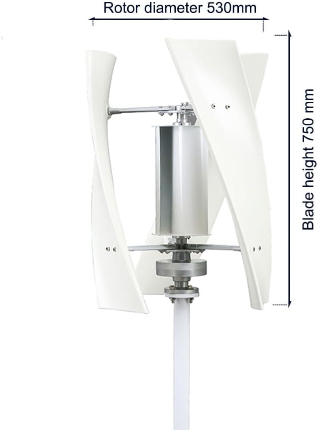Vertical Low Noise Wind Power Generator 3000W-6000W 3 Phase 12V 24V 3 Blades Wind Generator Windmill with MPPT Controller for Home Street Lamps