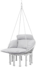 Hammock Hanging Swinging Chair, for Bedroom, Porch, Hanging Chair, Hammock Chair Swing Chair for Bedroom, Patio, Balcony,Swing Chair with Hanging, Chair for Bedroom Indoor Outdoor 31.5' W x 23.6' D