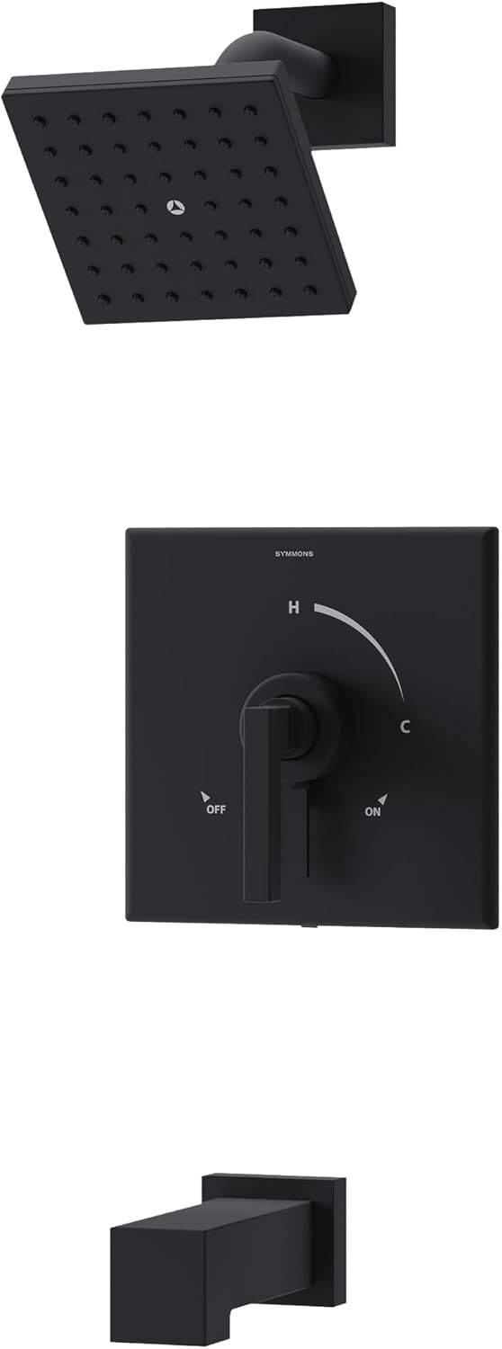 Symmons Duro HydroMersion Single Handle Tub and Shower Faucet Trim Kit with Volume Control