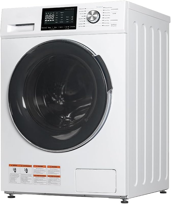 2.7 Cu.Ft All-in-One Washer and Dryer Combo, 24' Front Load Ventless Washer Dryer with 26.5 Lbs Loading Capacity, Compact Size, LED Display, Child Lock, White