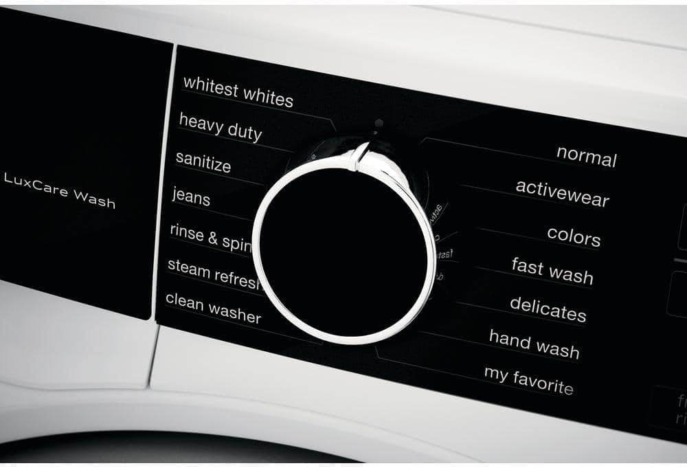 Electrolux 24 in 2.4 cu. ft. Compact Stackable Front Load Washer in White with LuxCare Wash and Steam Refresh