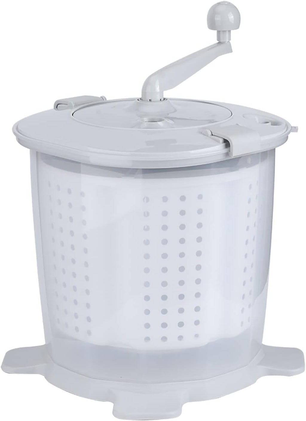 Mini Portable Manual Washer Home Dorm Gray Lingerie Washer Underwear Washing Machine Compact Size for Small Apartment Owners College Students Travelers