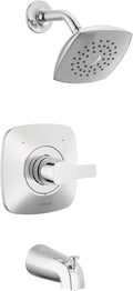 Delta Faucet Modern Single-Handle Chrome Tub and Shower Trim Kit, Shower Faucet with Single-Spray Touch-Clean Shower Head, Chrome T144339-PP (Valve Not Included)