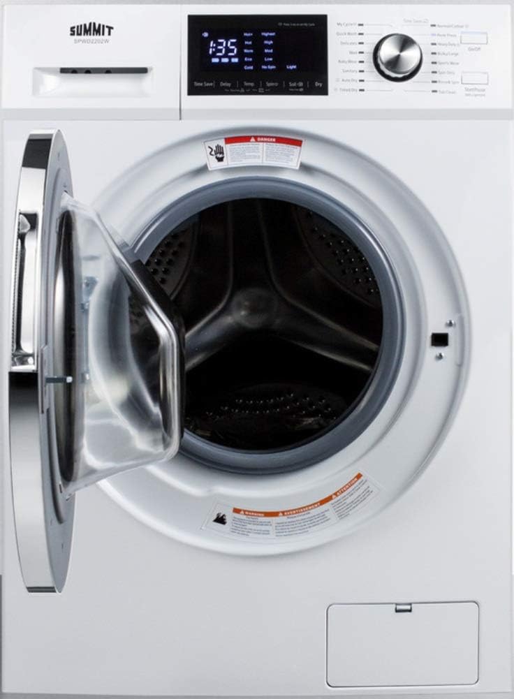 2.7 CU. FT. All-in-ONE Washer and Electric VENTLESS Dryer in White