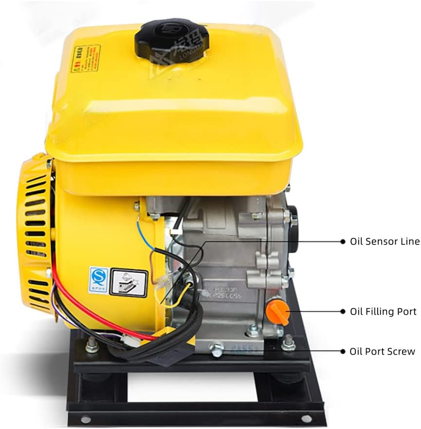 7KW Electric Vehicle Gasoline Generator Range Extender Electric Start Automatic Frequency Conversion Electric Tricycle Generator (48V, Split Tank)
