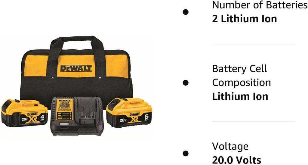 DeWalt 20V MAX Starter KIT & 20V MAX Circular Saw, 6-1/2-Inch Blade, 460 MWO Engine, 0-50 Degree Bevel Capability, Bare Tool Only (DCS391B)
