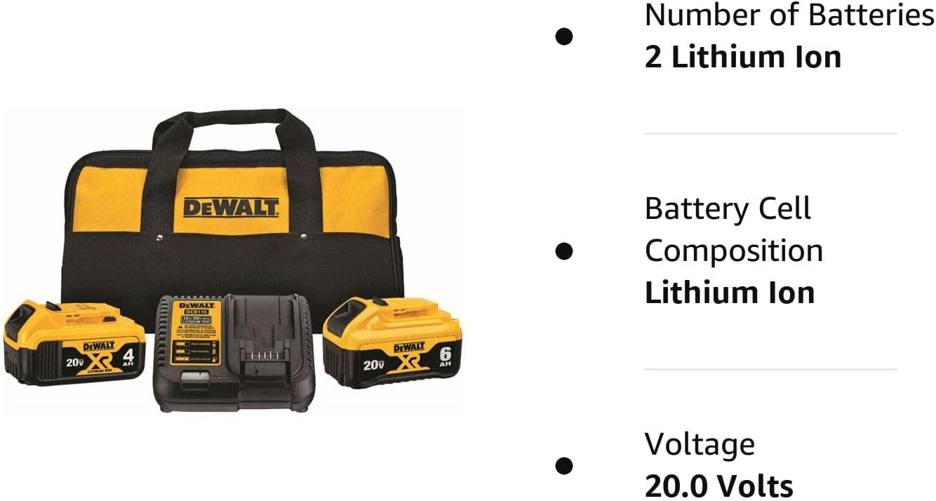 DeWalt 20V MAX Starter KIT & 20V MAX Circular Saw, 6-1/2-Inch Blade, 460 MWO Engine, 0-50 Degree Bevel Capability, Bare Tool Only (DCS391B)