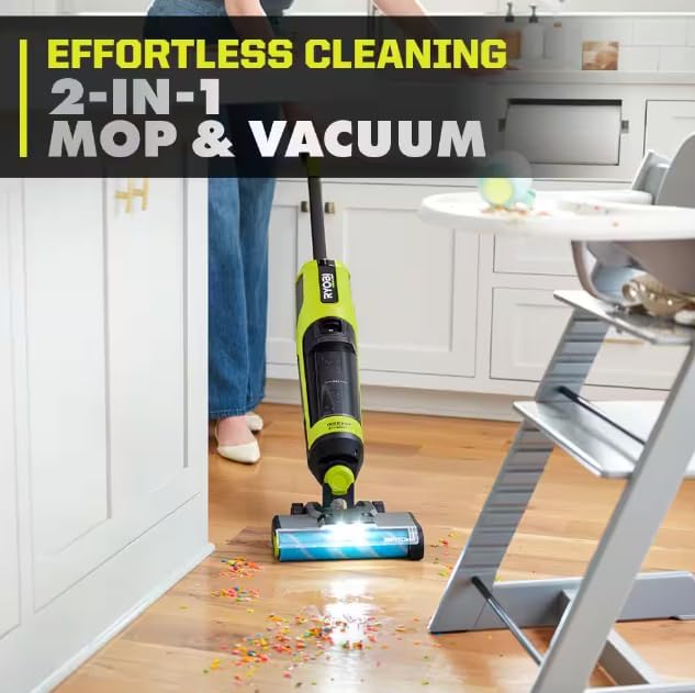 ONEAND HP 18V Cordless SWIFTCLEAN Wet/Dry Stick MOP and Vacuum KIT with 4.0 AH Battery A