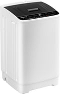 BANGSON 1.08cu.ft Portable Washing Machine, Full-Automatic washing Machine with 8 Programs 6 Water Levels, Drain Pump and LED Display, Compact Washer for Apartments, RVs, Homes, White