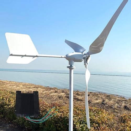 3000W 3KW Wind Turbine Generator Kit 24V - 3 Blades & MPPT Charge Controller for Efficient Hybrid Solar-Wind Energy Systems, Renewable Energy Solution, Eco-Friendly Power Generation
