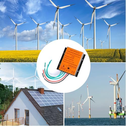 3000W-4800W Waterproof Wind Turbine Controller for 12V/24V/48V Systems, Solar Panels Hybrid PWM Charge Regulator, Efficient Power Management for Renewable Energy Solutions