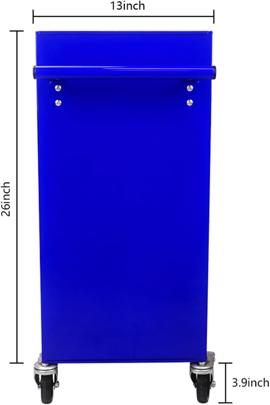 Holaki 4-Drawer Tool Cart on Wheels, Rolling Tool Box Tool Storage,Heavy Duty Utility Industrial Service Cart Organizer Tool Case with Locking System, for Mechanic, Warehouse, Garage, Workshop(Blue)