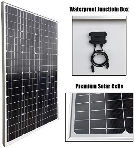 1000W Solar Panel Kit with 400W Wind Turbine Generator + 5pcs 120W Mono Solar Panel + 3000W 12V to 120V Power Inverter + Hybrid Charge Controller for 12V Battery Charge