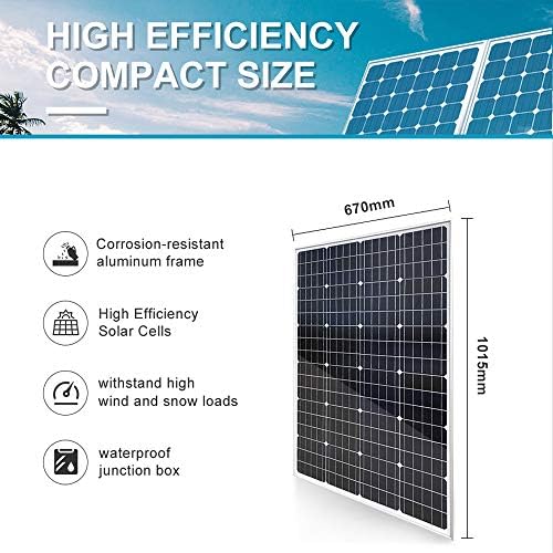 1000W Solar Panel Kit with 400W Wind Turbine Generator + 5pcs 120W Mono Solar Panel + 3000W 12V to 120V Power Inverter + Hybrid Charge Controller for 12V Battery Charge