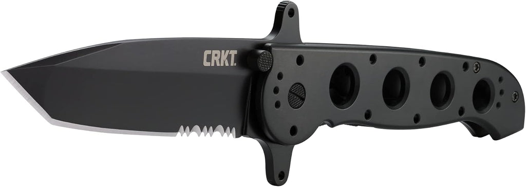 Columbia River Knife and Tool's M16-14SF Big Dog Aluminum Tanto Blade Combo Edge Knife