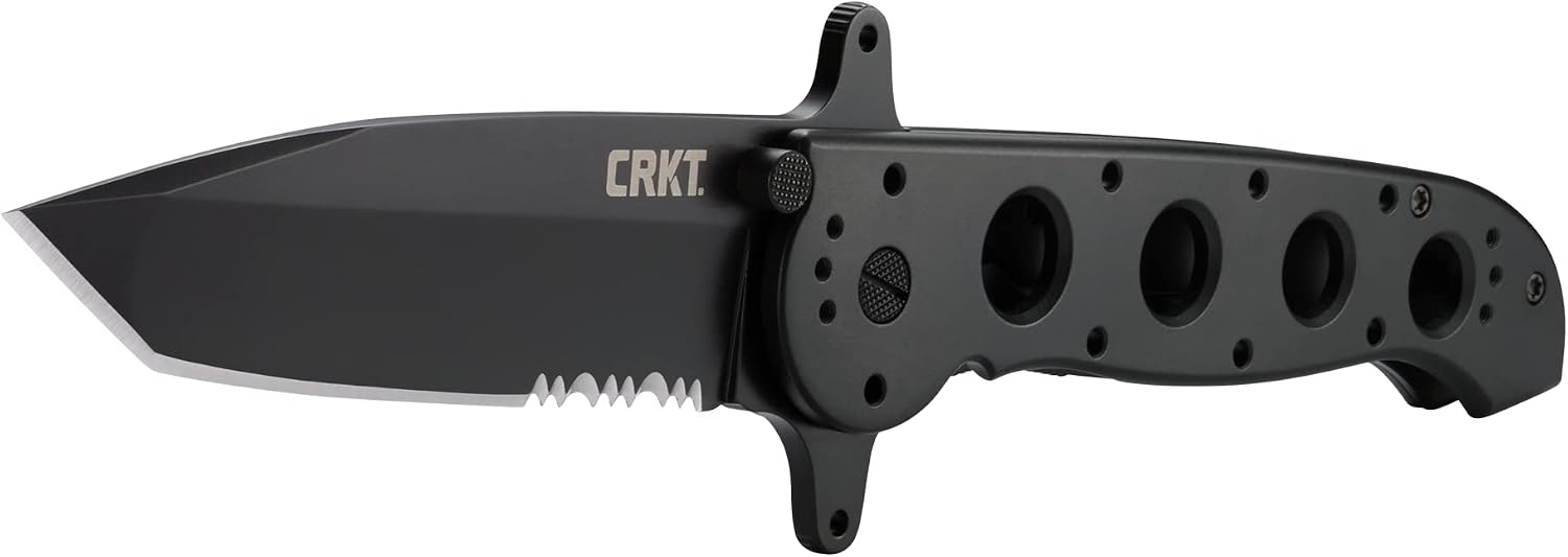 Columbia River Knife and Tool's M16-14SF Big Dog Aluminum Tanto Blade Combo Edge Knife